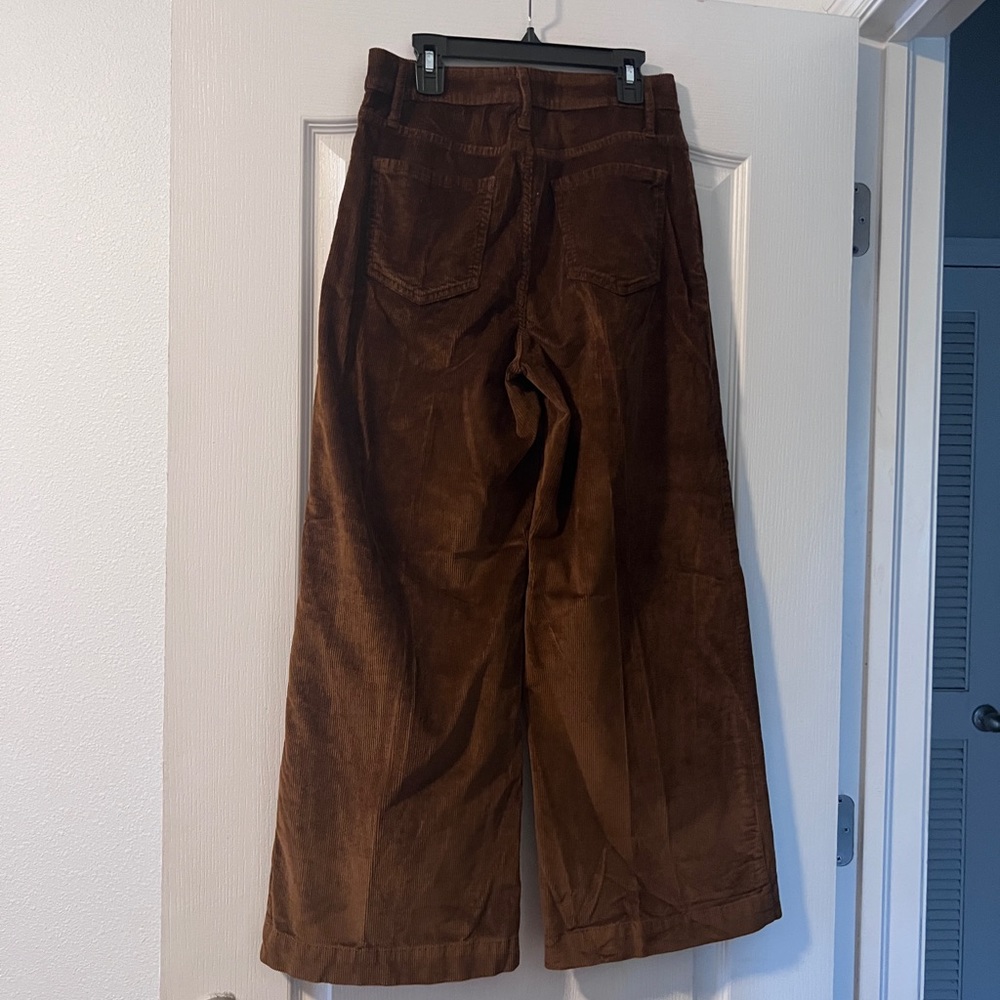 Women’s Corduroy, High Rose, Wide Leg, brown (Size 6)